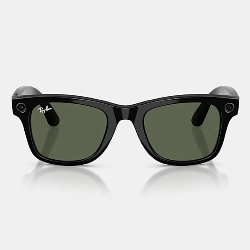Очки Ray-Ban Wayfarer Shiny Black G15 Green, 150 50 Size