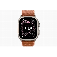 Apple Watch Ultra 3 49mm Natural Titanium Terra Cotta Alpine Loop, S