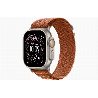 Apple Watch Ultra 3 49mm Natural Titanium Terra Cotta Alpine Loop, S