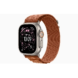 Apple Watch Ultra 3 49mm Natural Titanium Terra Cotta Alpine Loop, S