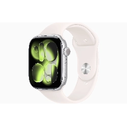 Умные часы Apple Watch Series 11 42 мм, S/M 130-200 мм, Silver Aluminum Case, Light Blush Sport Band