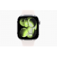 Apple Watch Series 11 42 мм, S/M 130-200 мм, Silver Aluminum Case, Light Blush Sport Band