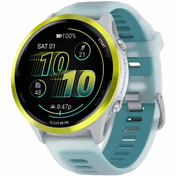 Умные часы Garmin Forerunner 570, 47 мм, Amp Yellow/Translucent Whitestone/ Turquoise (010-02971-01)