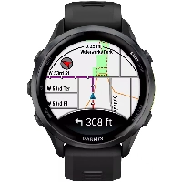Умные часы Garmin Forerunner 970, 47 мм, Carbon Grey DLC Titanium Black / Translucent Whitestone (010-02969-10)