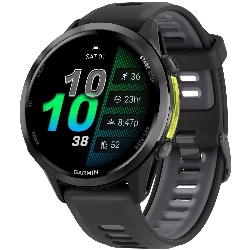 Умные часы Garmin Forerunner 970, 47 мм, Carbon Grey DLC Titanium Black / Translucent Whitestone (010-02969-10)