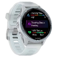 Умные часы Garmin Forerunner 570, 42 мм, Cloud Blue / Translucent Whitestone (010-02970-01)