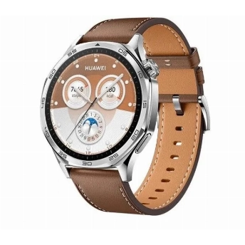 Умные часы Huawei Watch GT 5, 46 мм, VLI-B19, Leather Brown, коричневый