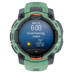 Умные часы Garmin Instinct 3 45mm, AMOLED Neo Tropic, зеленый 0100293601