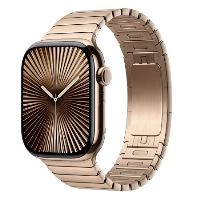 Apple Watch Series 10 46 мм, Gold Titanium Case, Gold Link Bracelet