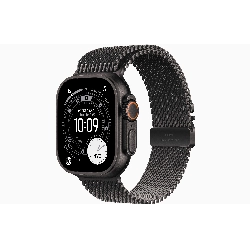 Apple Watch Ultra 3 49mm Black Titanium Black Milanese Loop, L