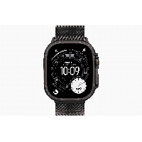 Apple Watch Ultra 3 49mm Black Titanium Black Milanese Loop, L