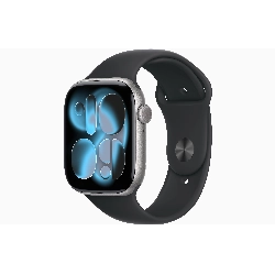 Умные часы Apple Watch Series 11 46 мм, M/L 140–245 мм, Space Gray Aluminum Case, Black Sport Band