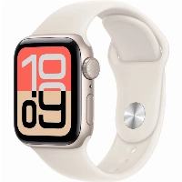 Apple Watch SE 3 44mm Starlight Aluminum Case with Starlight Sport Band (M/L)