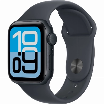 Apple Watch SE 3 44mm Midnight Aluminum Case with Midnight Sport Band (M/L)