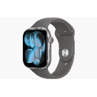 Apple Watch Series 11 46 мм, S/M 130-200 мм, Space Gray Aluminum Case, Stone Gray Sport Band