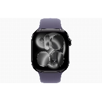 Apple Watch Series 11 46мм, S/M 130-200 мм, Jet Black Aluminum Case, Purple Fog Sport Band