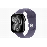 Apple Watch Series 11 46мм, S/M 130-200 мм, Jet Black Aluminum Case, Purple Fog Sport Band