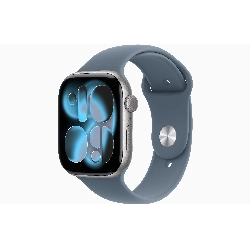 Умные часы Apple Watch Series 11 46 мм, S/M 130-200 мм, Space Gray Aluminum Case, Anchor Blue Sport Band