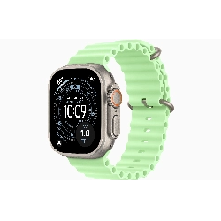 Apple Watch Ultra 3 49mm Natural Titanium Neon Green Ocean Band
