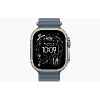 Apple Watch Ultra 3 49mm Natural Titanium Anchor Blue Ocean Band
