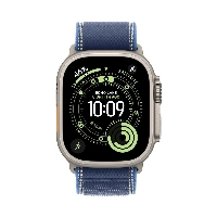 Apple Watch Ultra 3 49mm Natural Titanium Bright Blue Trail Loop, M/L