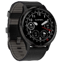 Умные часы Garmin Venu 3, Black Case and Leather Band (010-02784-52)
