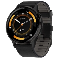 Умные часы Garmin Venu 3, Black Case and Leather Band (010-02784-52)