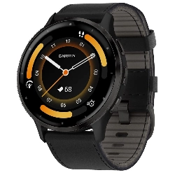 Умные часы Garmin Venu 3, Black Case and Leather Band (010-02784-52)