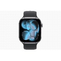 Apple Watch Series 11 46 мм, Space Gray Aluminum Case, Black Solo Loop