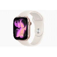Apple Watch Series 11 46 мм, S/M 130-200 мм, Rose Gold Aluminum Case, Starlight Sport Band