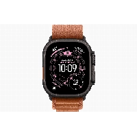 Apple Watch Ultra 3 49mm Black Titanium Terra Cotta Alpine Loop, M