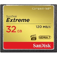 Карта памяти SanDisk Extreme CompactFlash UDMA 7 32GB SDCFXSB-032G-G46