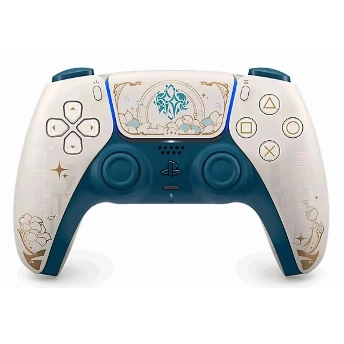 Геймпад Sony DualSense, Genshin Impact Limited, бежевый/бирюзовый