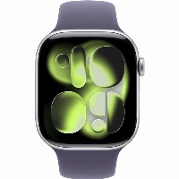Apple Watch Series 11 46мм, S/M 130-200 мм, Silver Aluminum Case, Purple Fog Sport Band