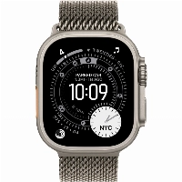 Apple Watch Ultra 3 49mm Natural Titanium Natural Milanese Loop, L