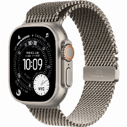 Apple Watch Ultra 3 49mm Natural Titanium Natural Milanese Loop, L