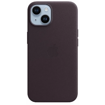 Чехол Apple для iPhone 14 Leather MagSafe Elderberry  (MPT03)