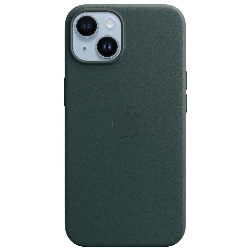 Чехол Apple для iPhone 14 Plus Leather MagSafe Forest Green (MPPA3)