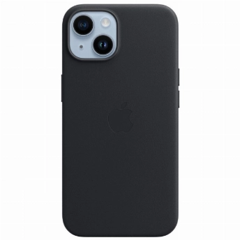 Чехол Apple для iPhone 14 Leather MagSafe Midnight (MPP43)