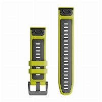 Ремешок Garmin Quickfit, 22 мм, Watch Band Electric Lime/Graphite Silicone