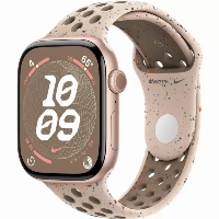 Apple Watch Series 10 46 мм, M/L 140-245 мм, Rose Gold Aluminum Case with Desert Stone Nike Sport Band