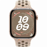 Apple Watch Series 10 46 мм, M/L 140-245 мм, Rose Gold Aluminum Case with Desert Stone Nike Sport Band