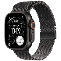 Apple Watch Ultra 3 49mm Black Titanium Black Milanese Loop, M