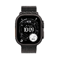 Apple Watch Ultra 3 49mm Black Titanium Black Milanese Loop, M