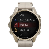 Умные часы Garmin Fenix 8, Amoled Sapphire, 43 мм, 0100290340, Soft Gold/Gray