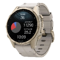 Умные часы Garmin Fenix 8, Amoled Sapphire, 43 мм, 0100290340, Soft Gold/Gray