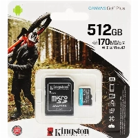 Карта памяти Kingston Canvas Go! Plus microSDXC 512 ГБ SDCG3/512GB