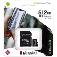 Карта памяти Kingston Canvas Select Plus microSDXC 512 ГБ SDCS2/512Gb