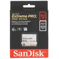 Карта памяти SanDisk Extreme PRO CFast 2.0 512 ГБ SDCFSP-512G-G46D