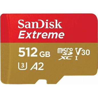 Карта памяти SanDisk Extreme microSDXC 512 ГБ SDSQXAV-512G-GN6MN